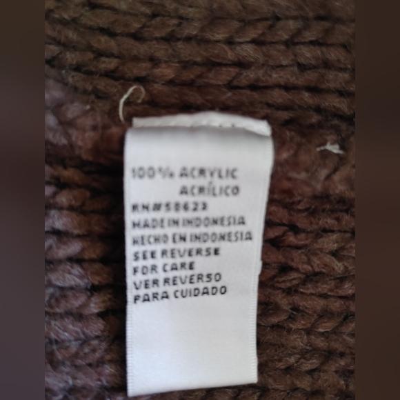 Carol Rose Brown Knit Sweater ~ Size L - Picture 13 of 13